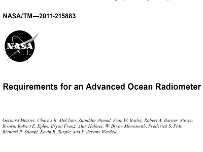 Requirements for an Advanced Ocean Radiometer