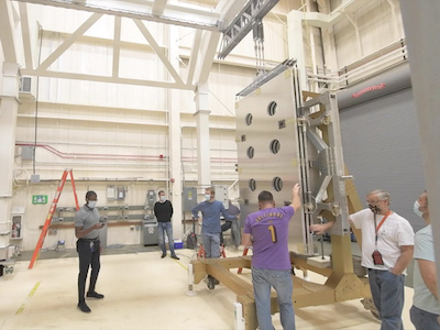Video of second deployment of NASA PACE solar assembly mockup wing at Goddard Space Flight Center. Credit: Henry, Dennis (Denny)
