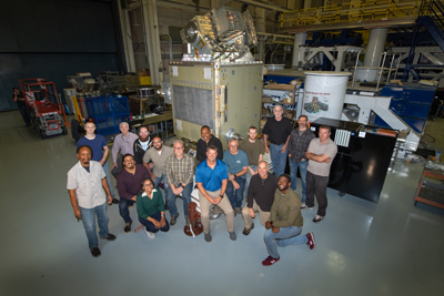 PACE Mechanical Team with the spacecraft. Credit: NASA