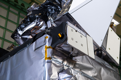 Glamour photo of PACE in the Spacecraft Checkout Area prior to shipment to Astrotech. Credit: NASA