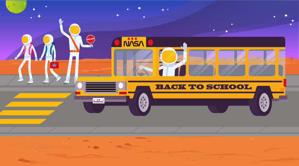 Space school bus