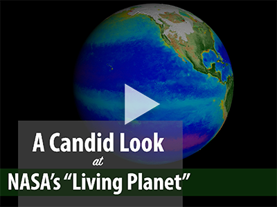Gene Feldman and Compton Tucker and SVS data visualizer, Alex Kukesi show how the "Living Planet" visualization was created. Credit: NASA GSFC