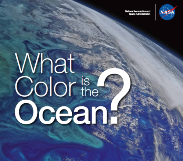 What color is the ocean brochure cover