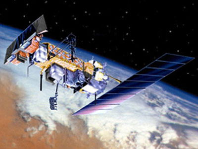 An example polar-orbiting satellite with AVHRR. Credit: NASA