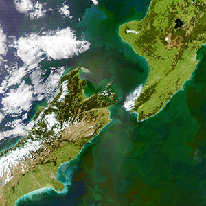 South Pacific Ocean Around New Zealand