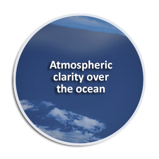 Atmospheric clarity over the ocean