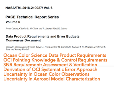 Data Product Requirements and Error Budgets
Consensus Document