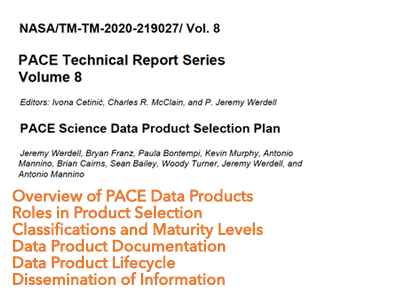 PACE Science Data Product Selection Plan