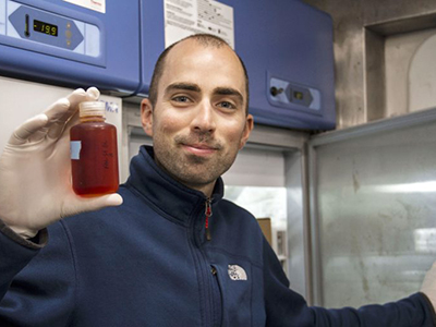 Nitrogen is a key nutrient at the very base of the food chain, and its availability directly impacts the global marine ecosystem. Biogeochemical Oceanographer Hugo Berthelot samples different geographical locations under varying weather conditions as part of his research on the nitrogen cycle. Credit: Schmidt Ocean Institute