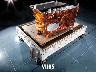 Image of the Visible Infrared Imaging Radiometer Suite (VIIRS) instrument. Credit: NASA